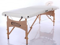 BAZAR#82 - Drevené masážne lehátko RestPro® Classic-2 (192x70cm, krémové)