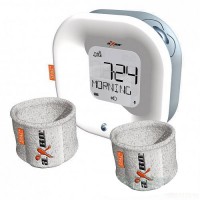 Inteligentný budík aXbo Couple - dva náramky (biela / čierna)