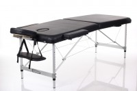 BAZAR#60 - Hliníkové masérske lehátko RestPro® ALU2 (L), čierne (192x70cm)