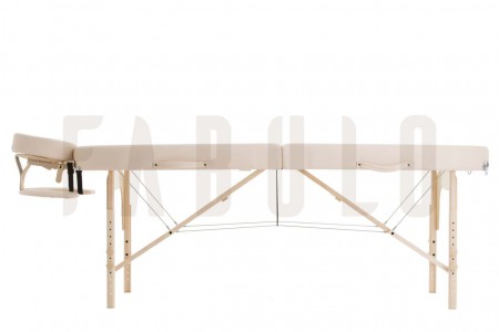 Stabilná konštrukcia masážneho lehátka Fabulo GURU Oval z kvalitného dreva