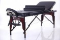 Drevený masážny stôl RestPro® VIP3 SET - čierny (192x70cm)