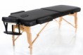 Drevený masážny stôl RestPro® VIP2 SET - čierny (192x70cm)